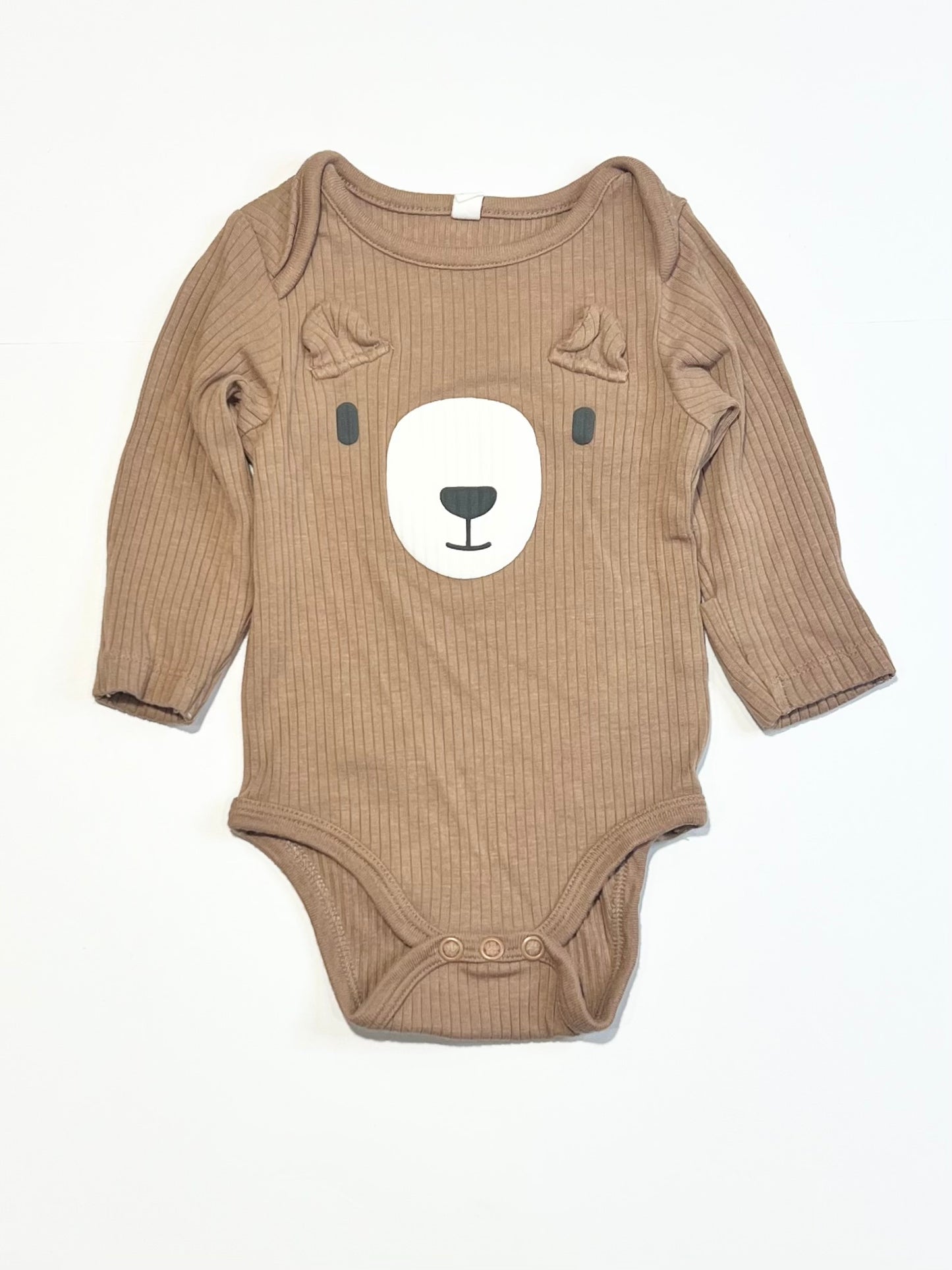 Brown ribbed bodysuit - Size 000