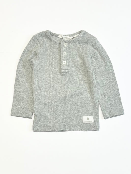 Ribbed henley top - Size 000