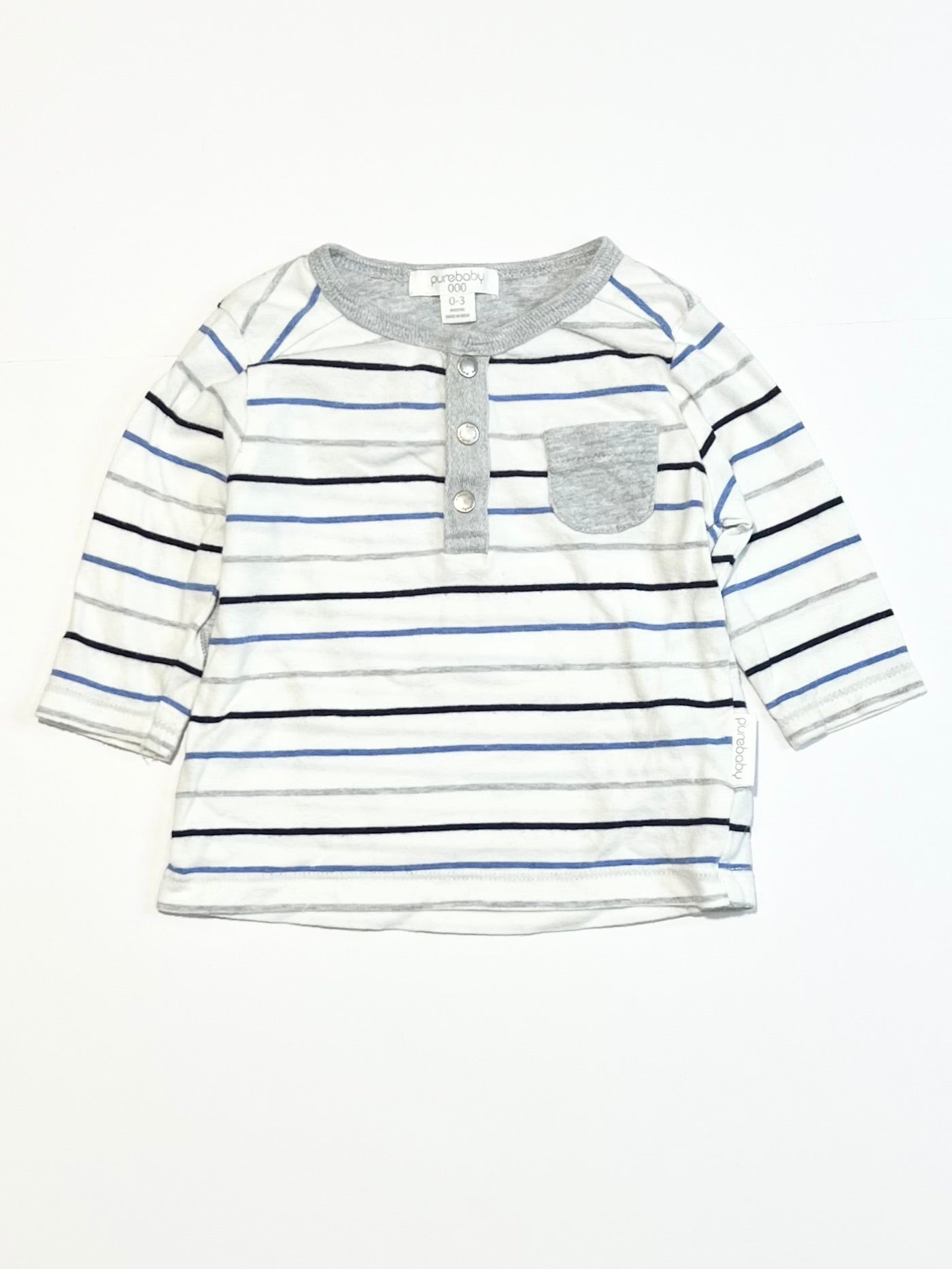 Striped henley top - Size 000