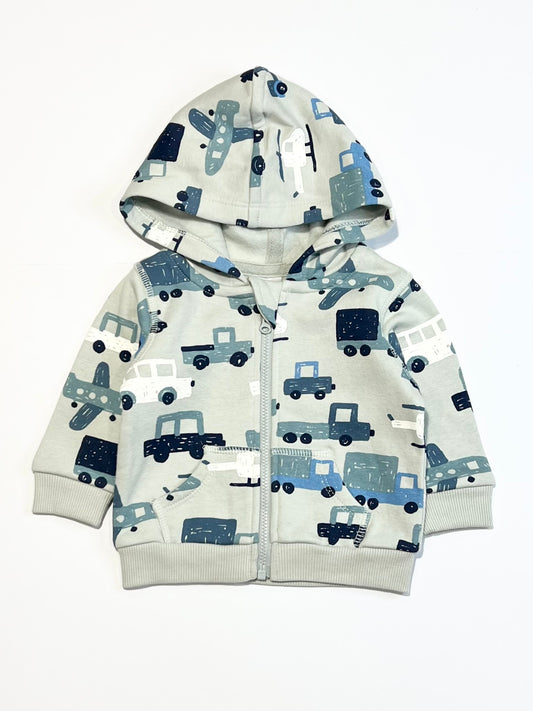 Vehicles zip hoodie - Size 000