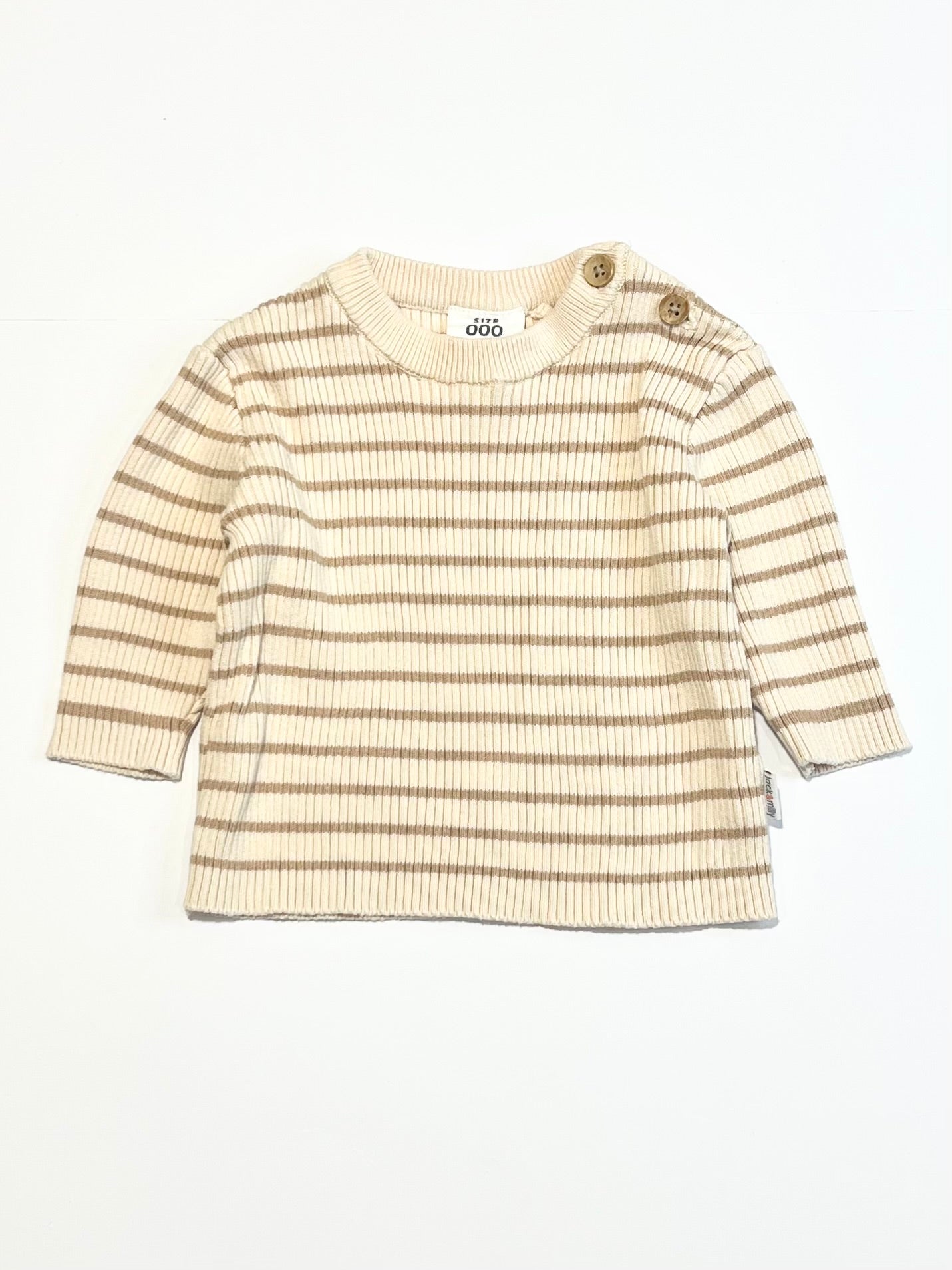 Striped ribbed sweater - Size 000