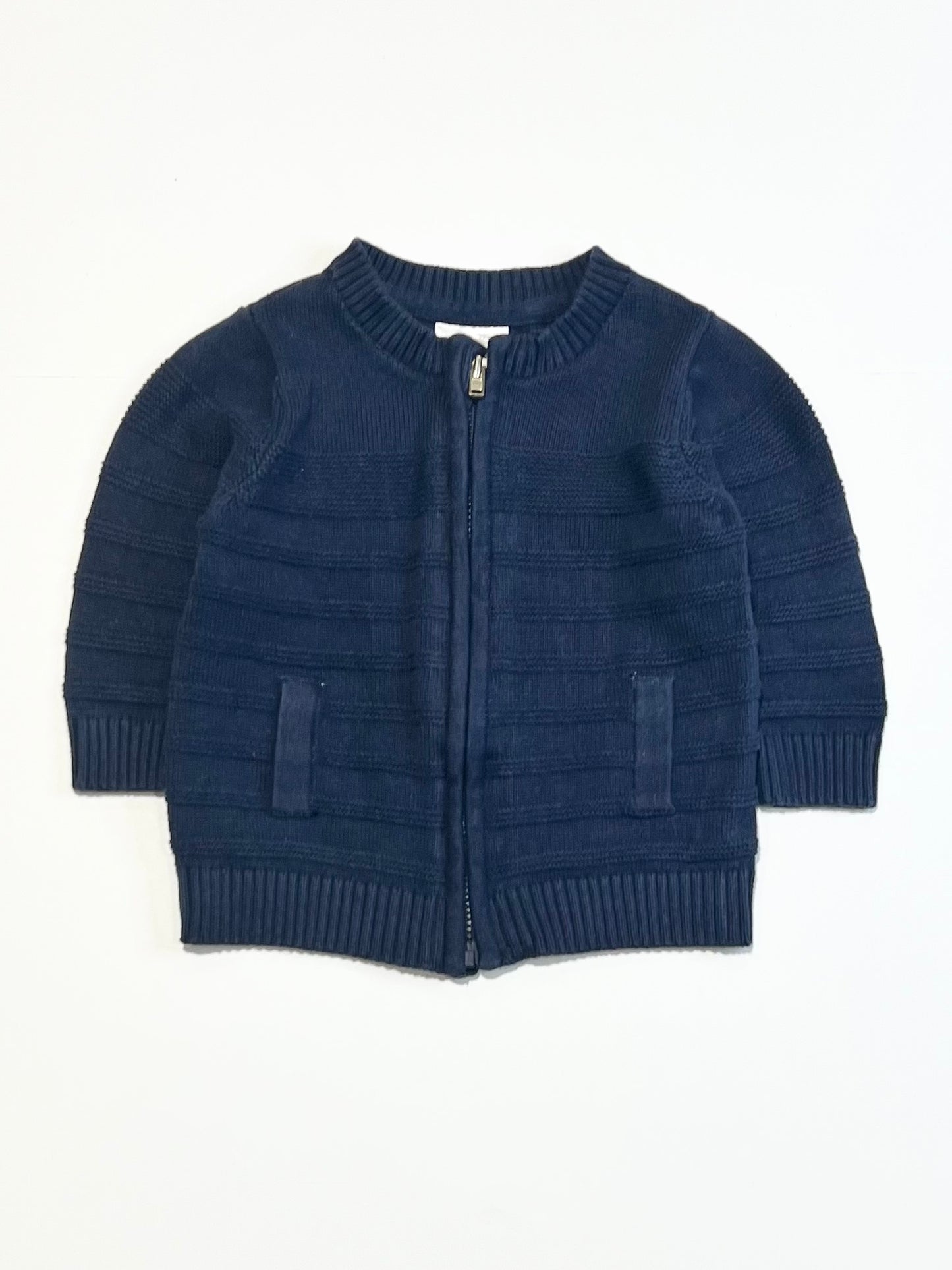 Navy knit jacket - Size 000