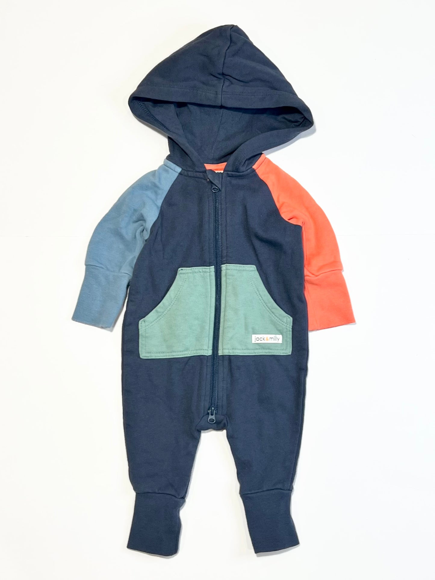 Block colour coverall - Size 000