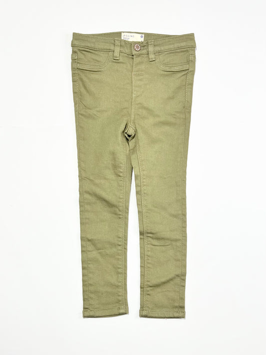 Green jeggings - Size 4