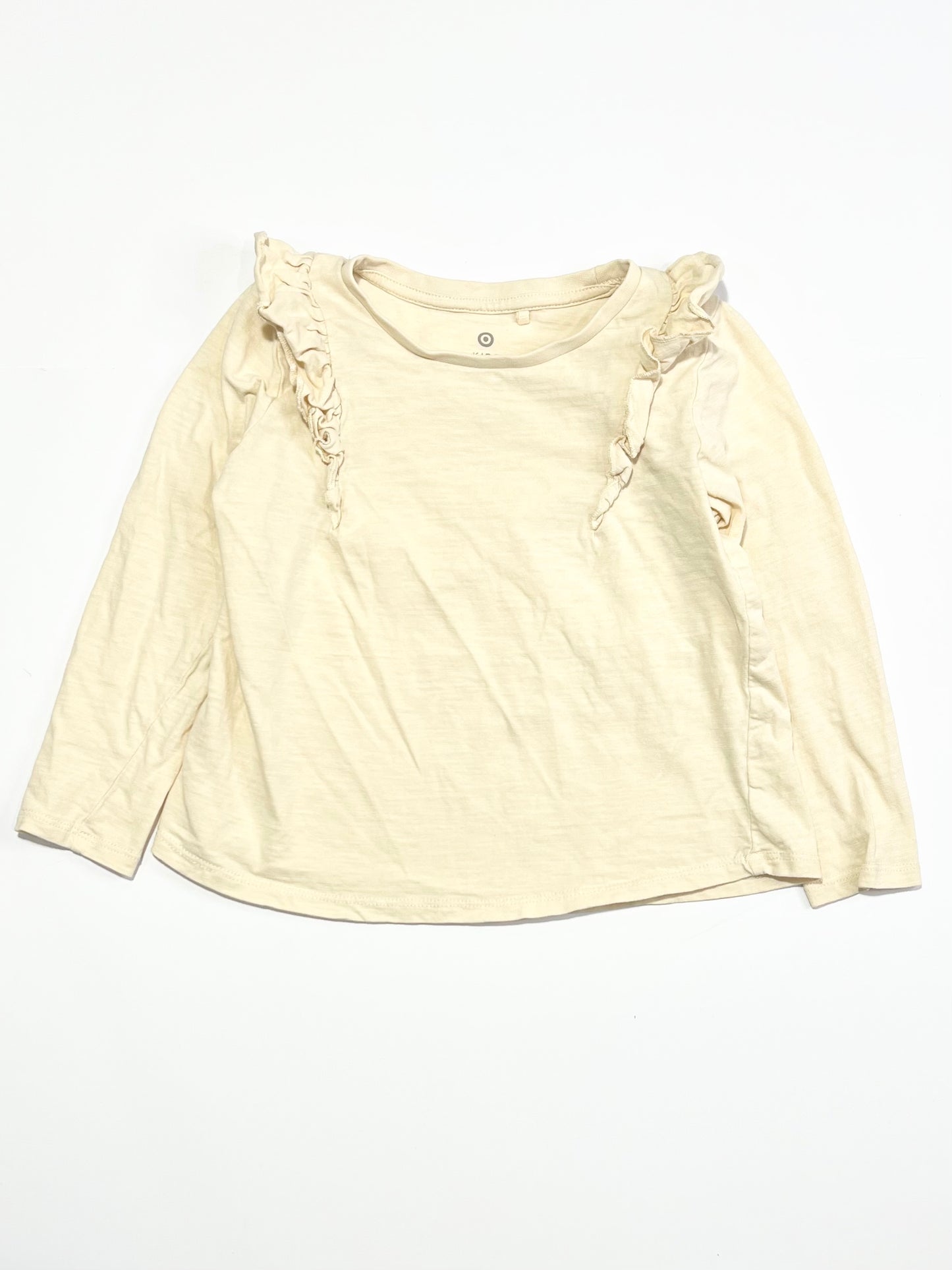 Tan ruffle top - Size 4