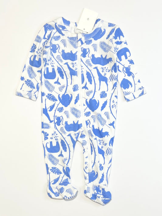 Ribbed zip onesie brand new - Size 000