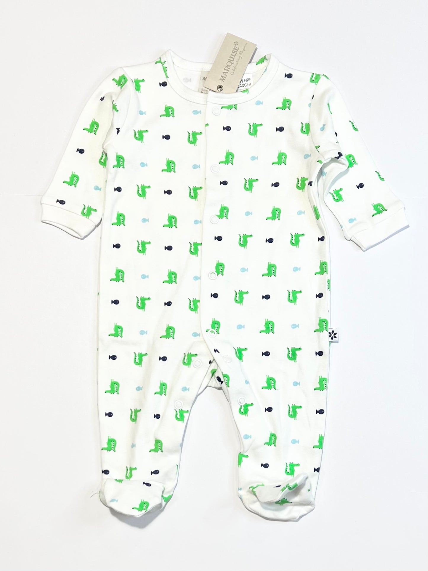Green crocs onesie brand new - Size 000