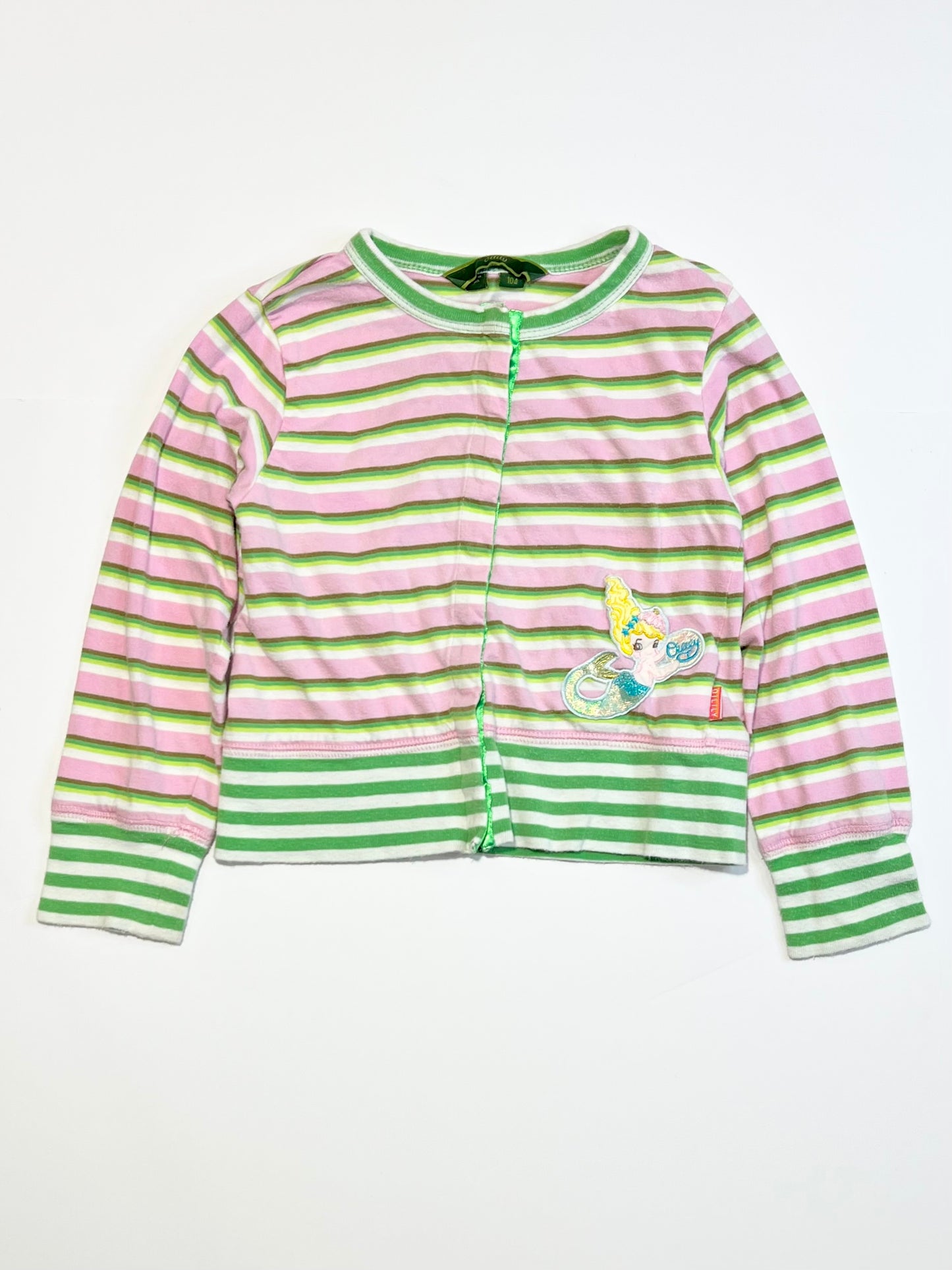 Striped button up top - Size 4-5