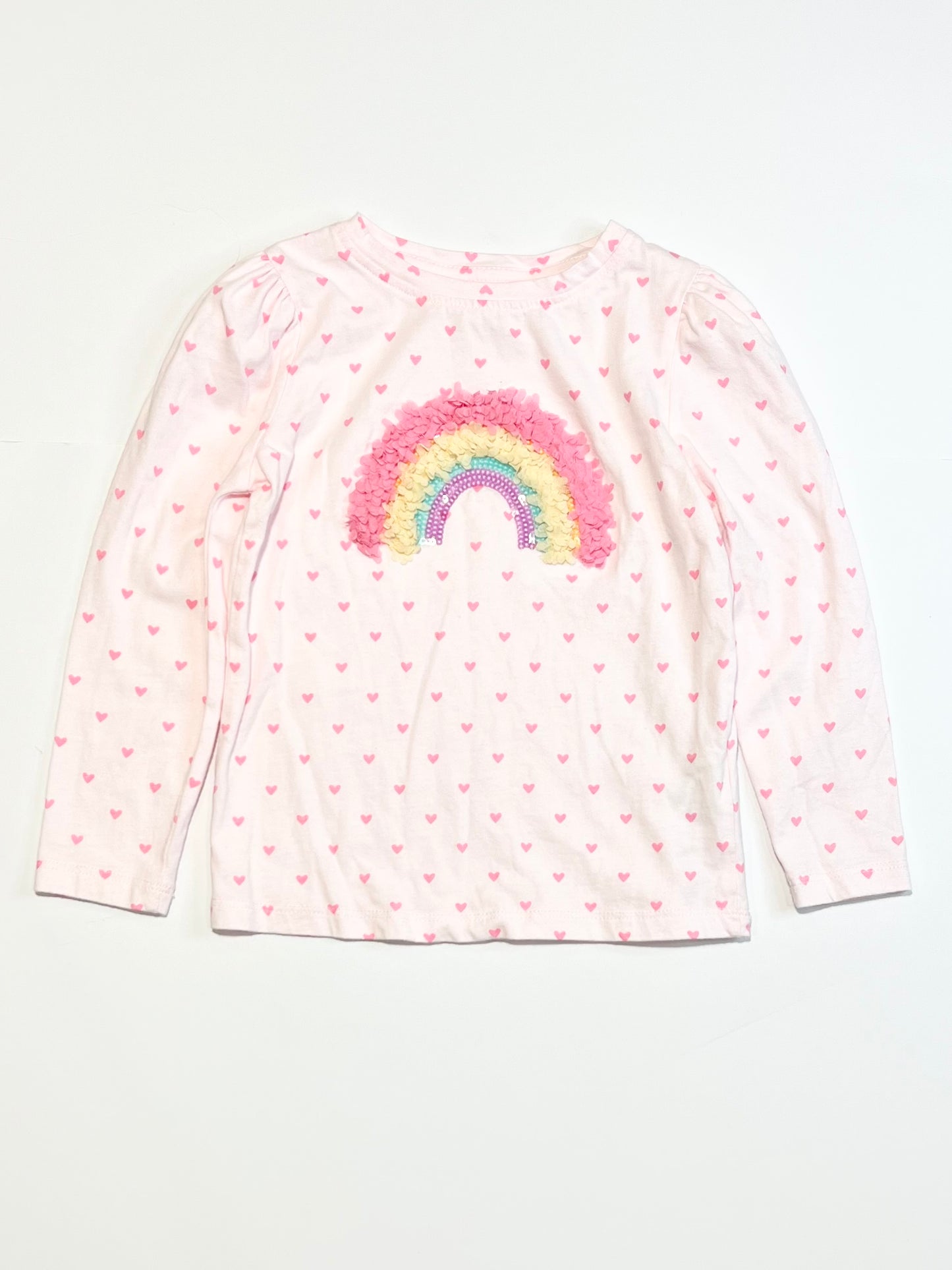 Pink rainbow top - Size 4