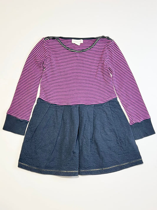 Striped ribbed dress - Size 4