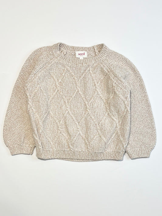 Tan knit jumper - Size 4