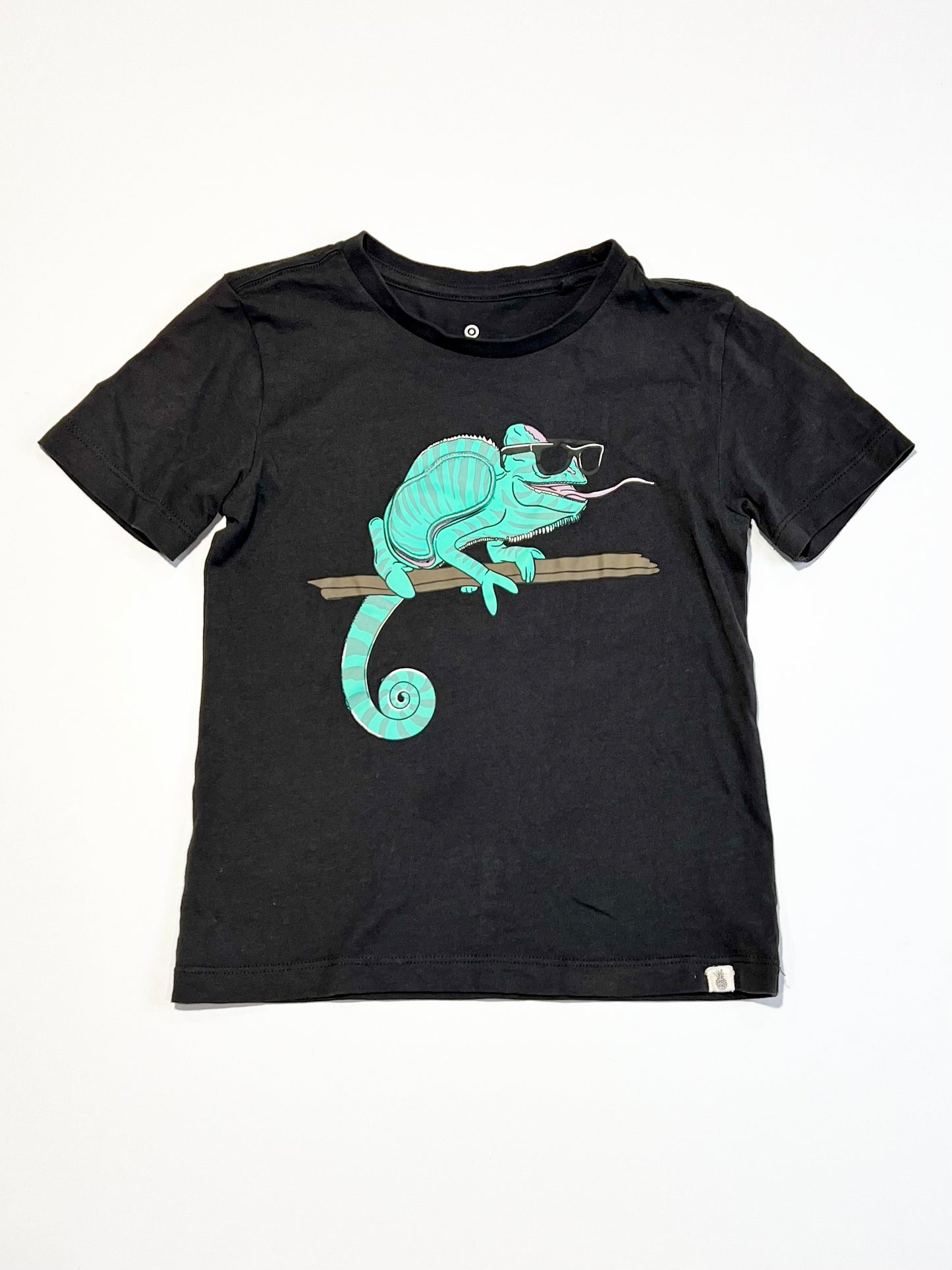 Black chameleon tee - Size 4