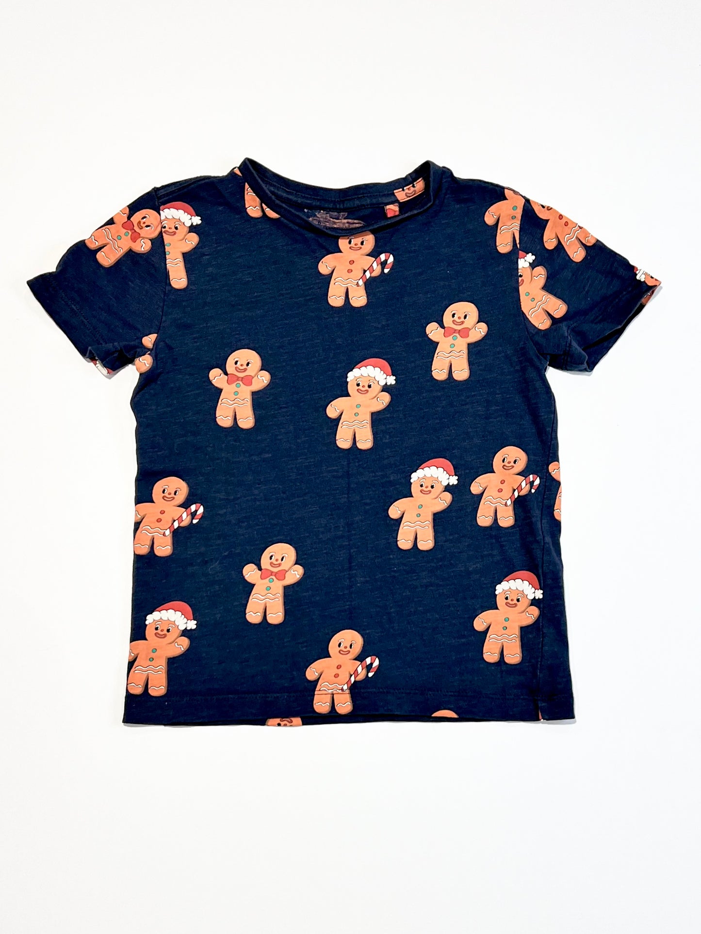 Navy gingerbread tee - Size 4