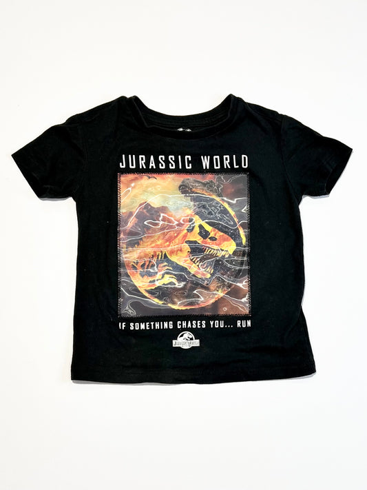 Black dinosaur tee - Size 4