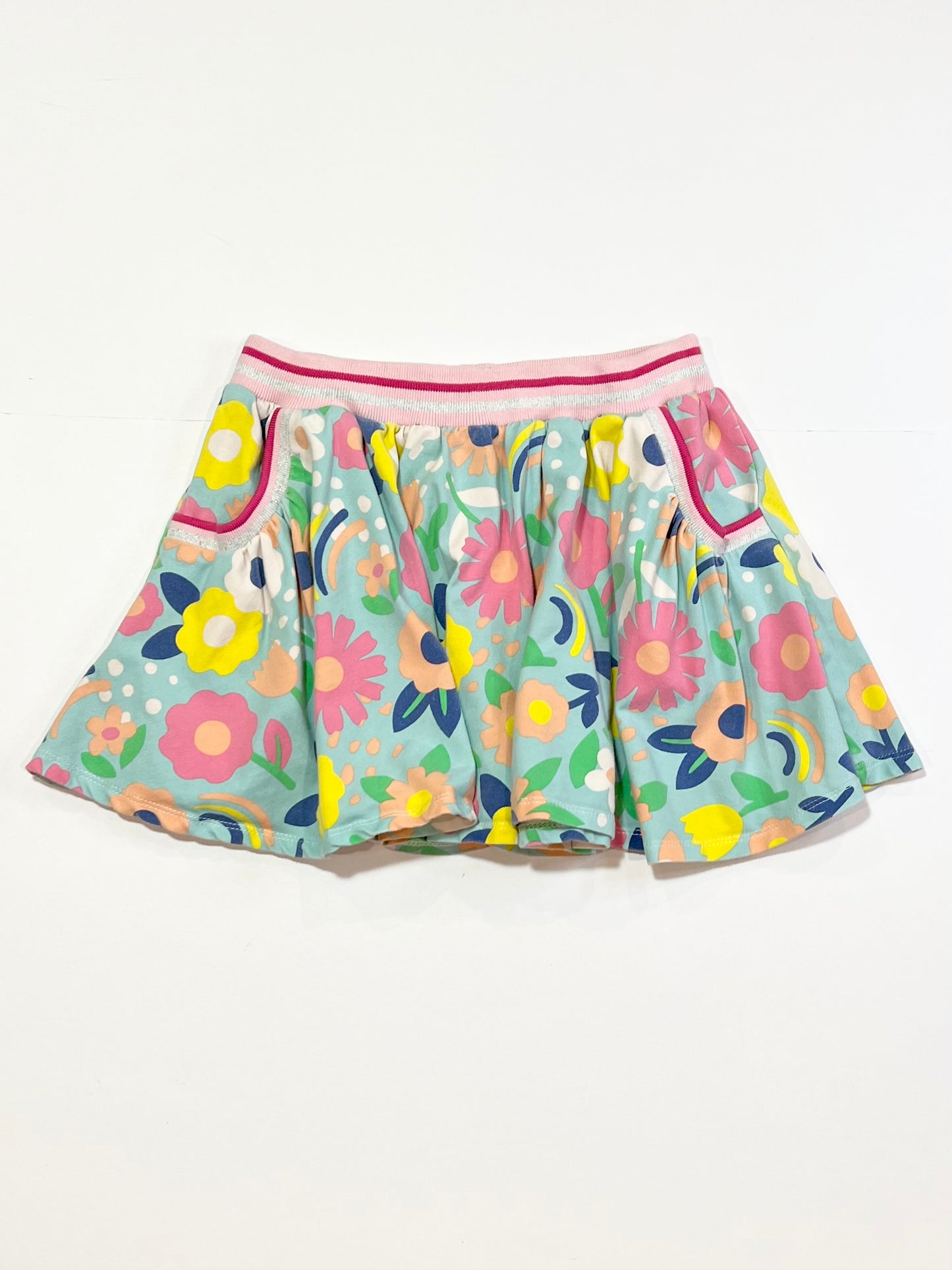 Floral jersey skirt - Size 4