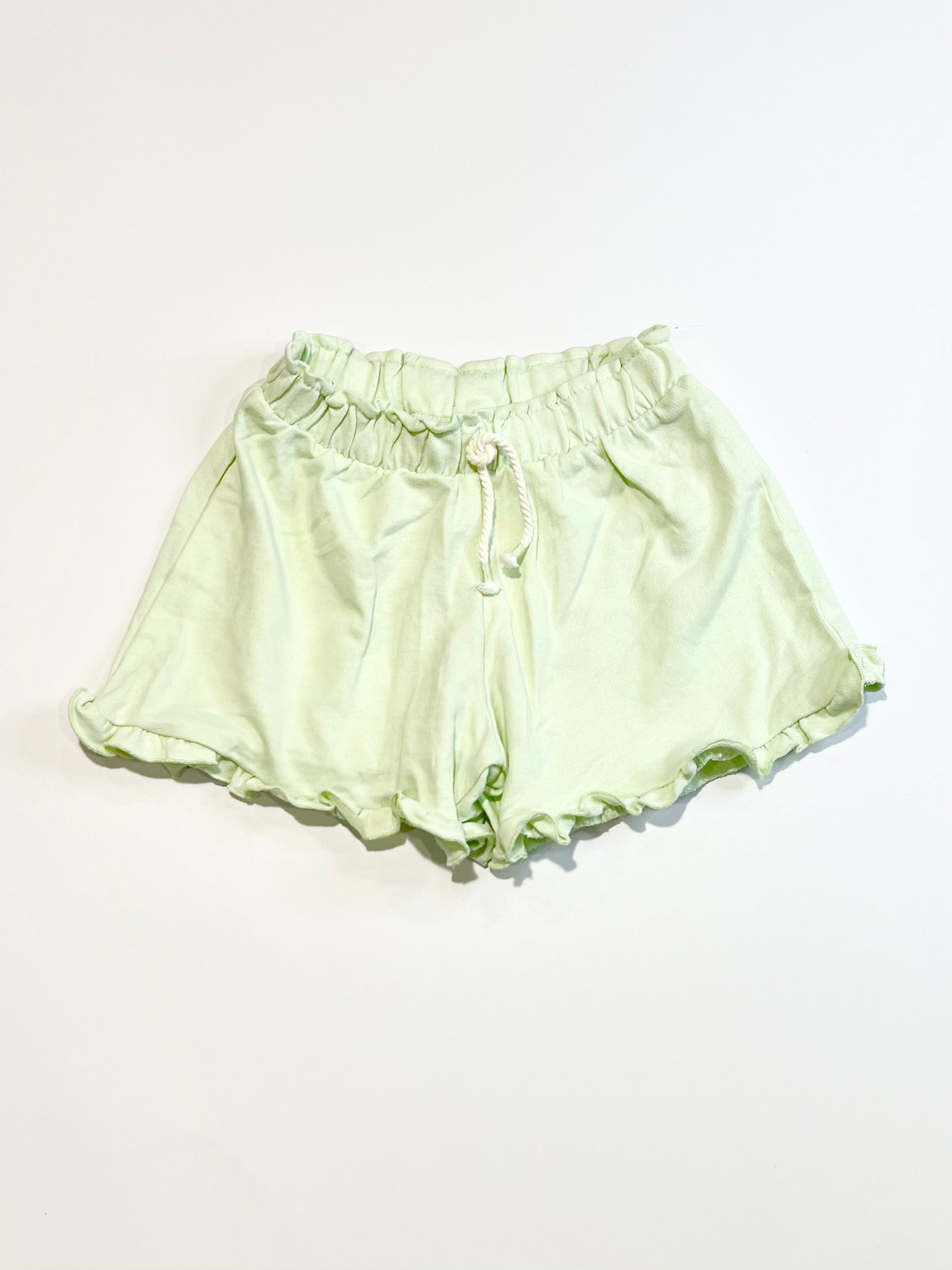 Green jersey shorts - Size 4-5