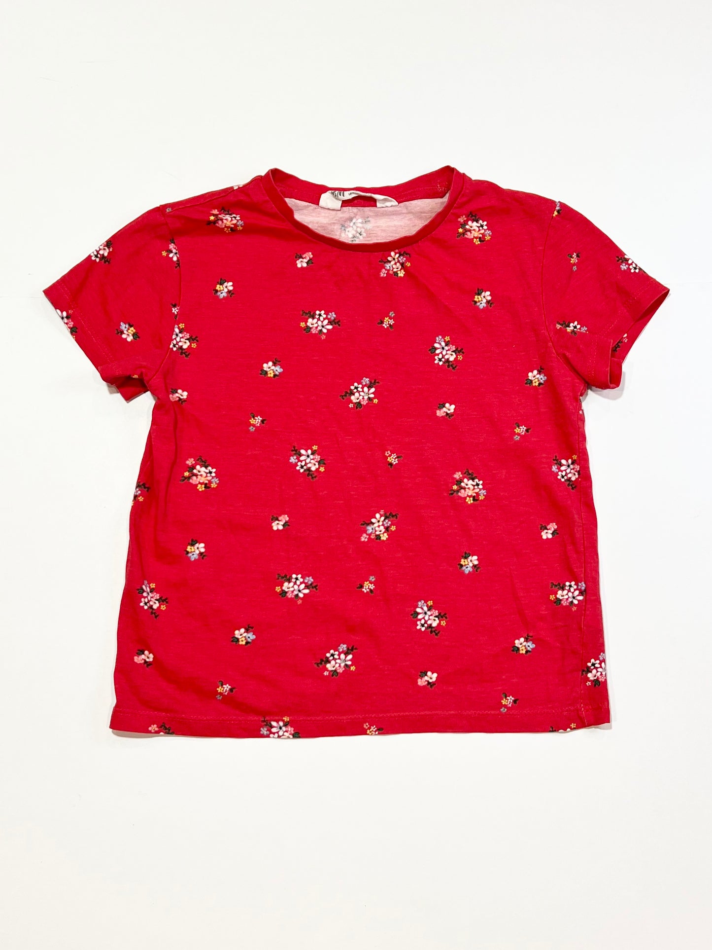Red floral tee - Size 4-6