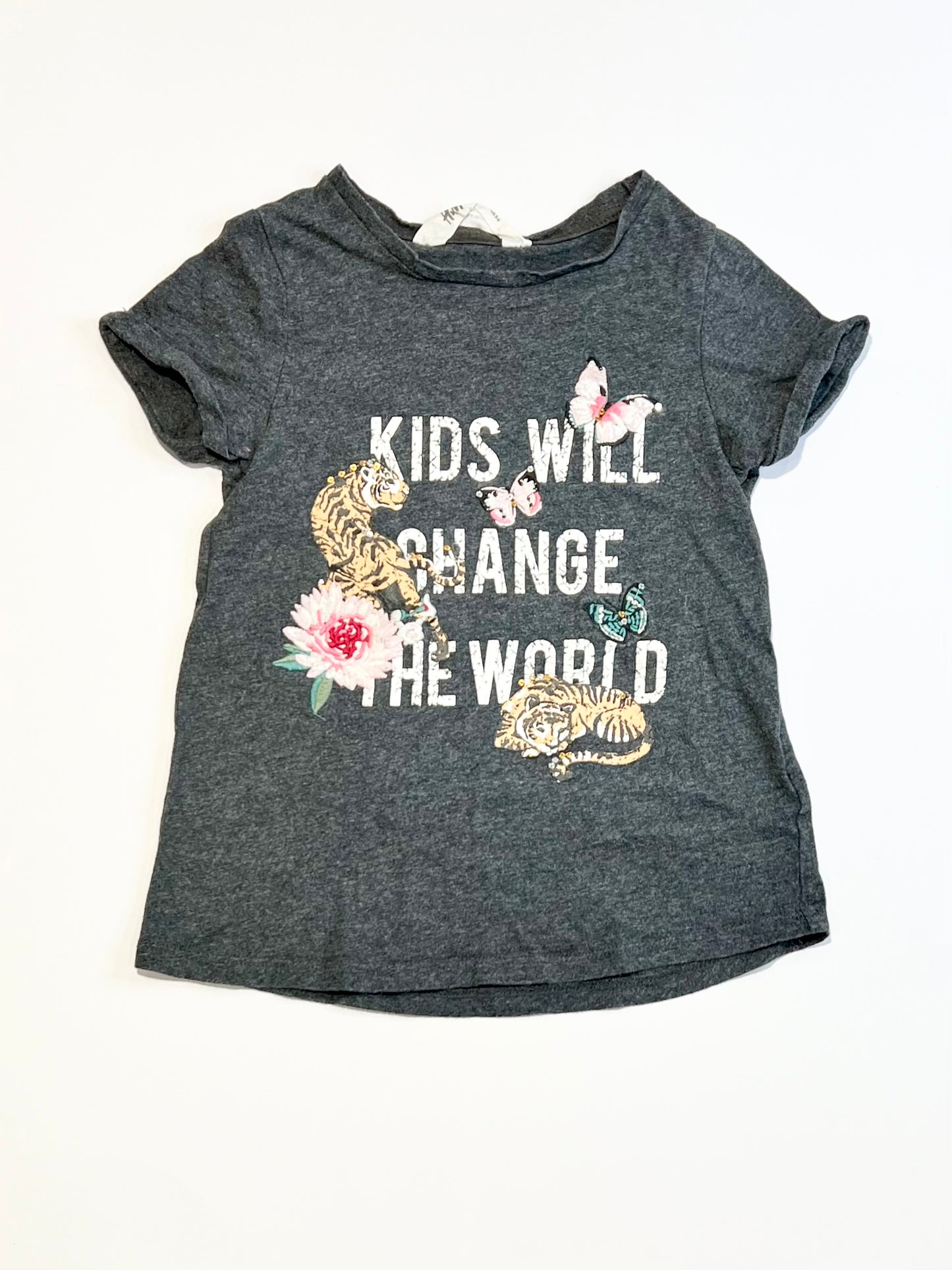 Kids will change the world tee - Size 4-6