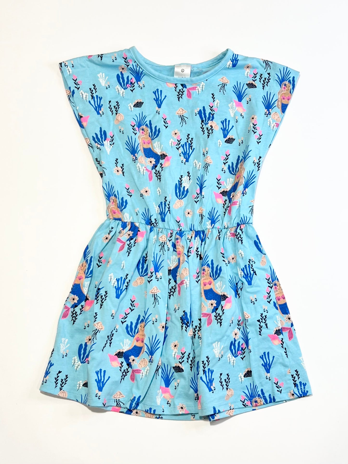 Blue jersey mermaid dress - Size 4