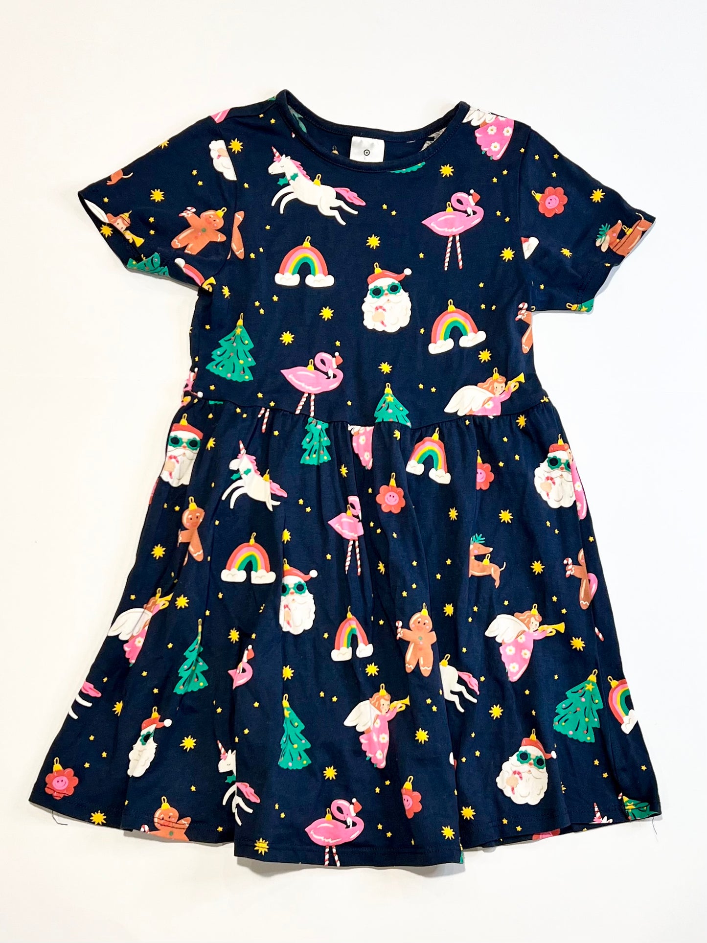 Navy Christmas dress - Size 4
