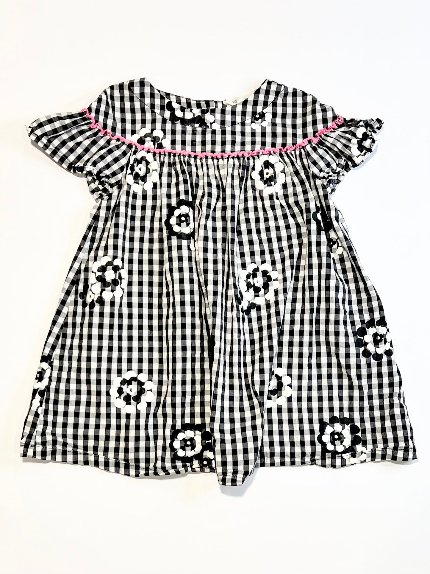 Gingham floral dress - Size 4