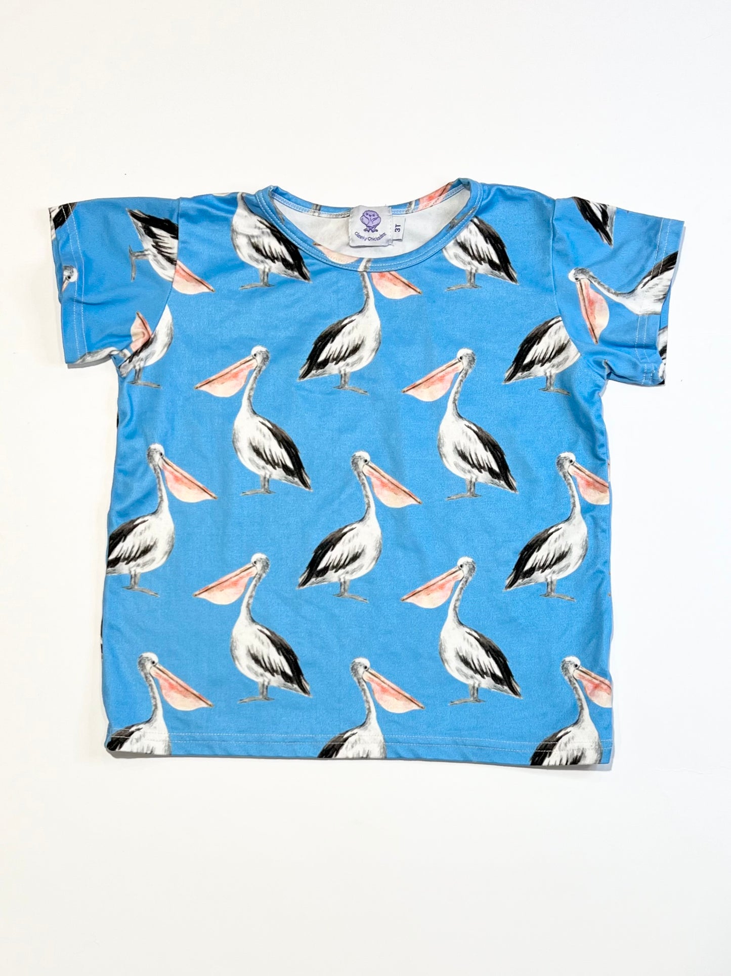 Blue pelicans tee - Size 3