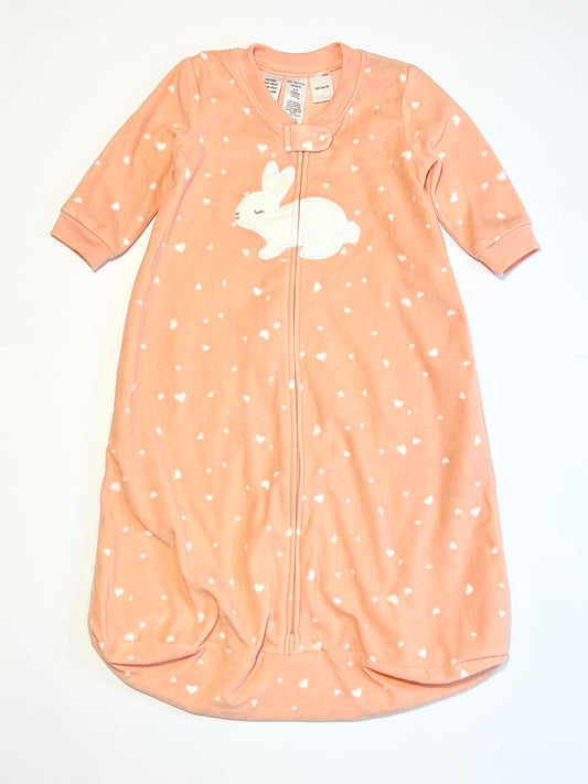 Bunny fleece sleeping bag - Size 6-9 months