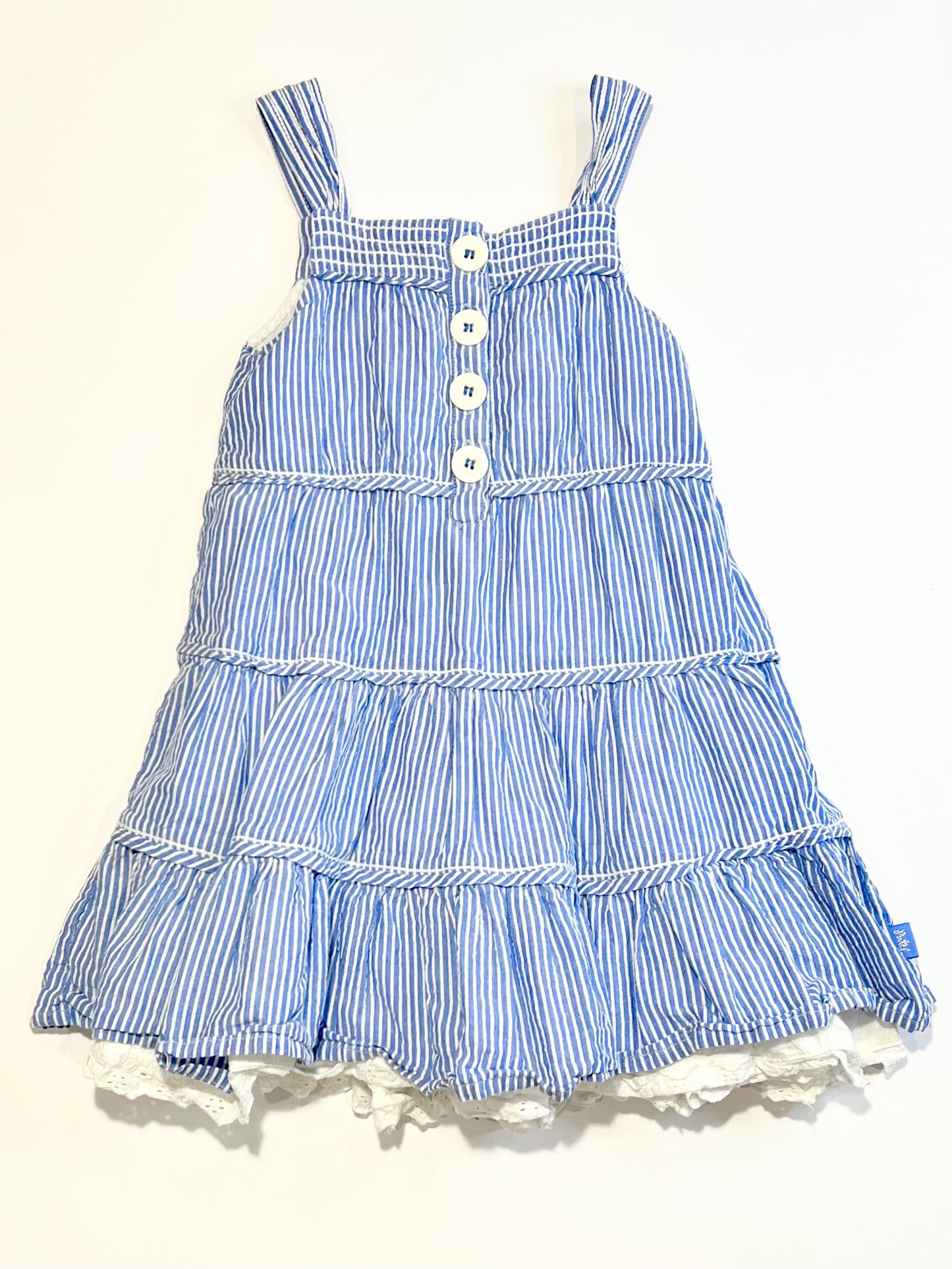 Blue striped dress - Size 4