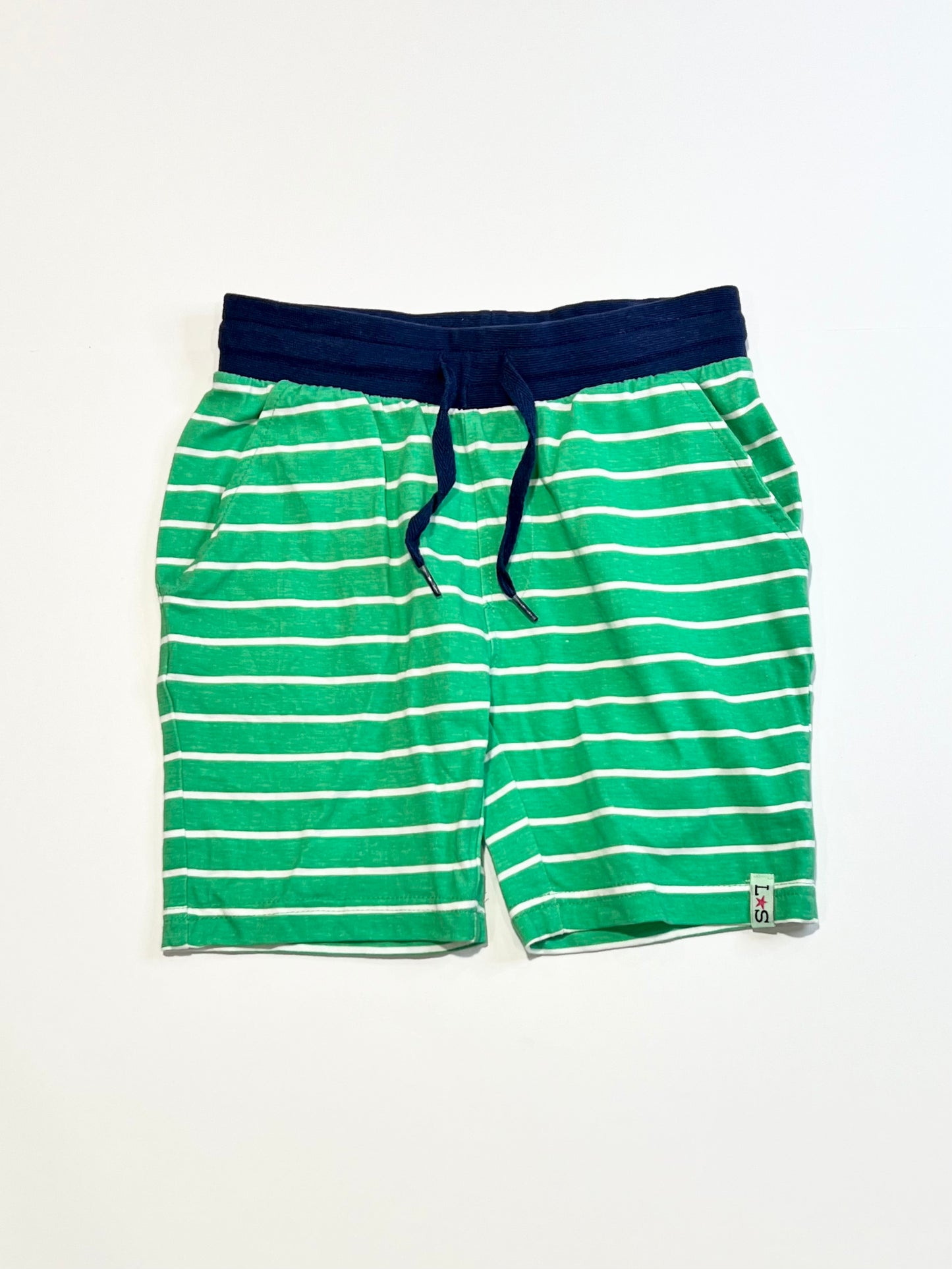 Striped jersey shorts - Size 4
