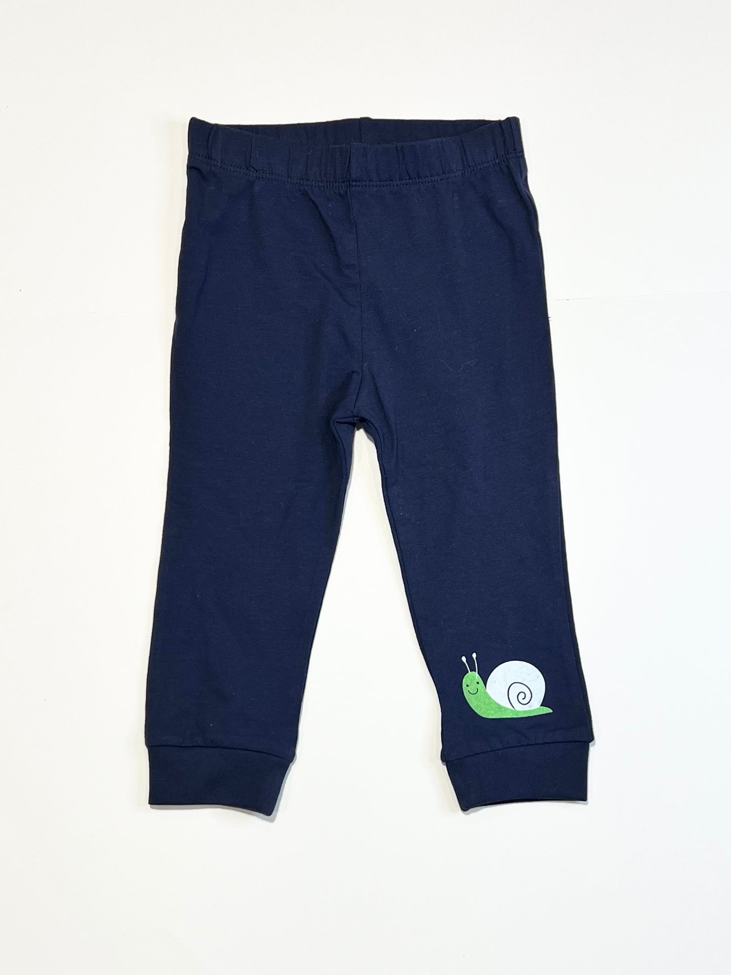 Navy snail leggings - Size 1