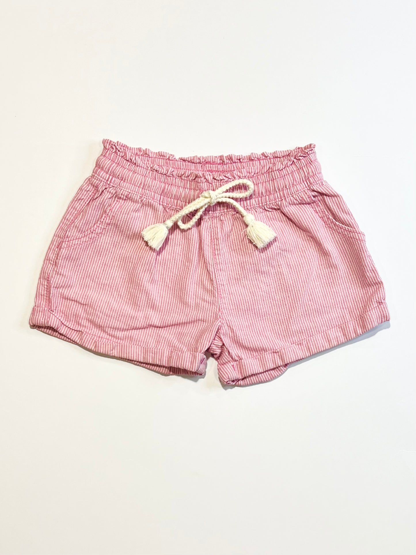 Pink striped shorts - Size 3