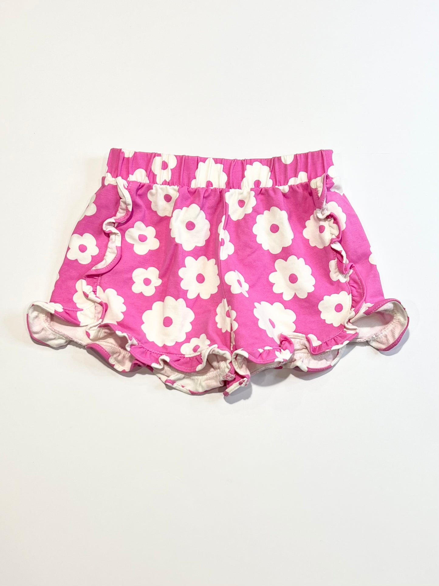 Floral ruffle shorts - Size 3