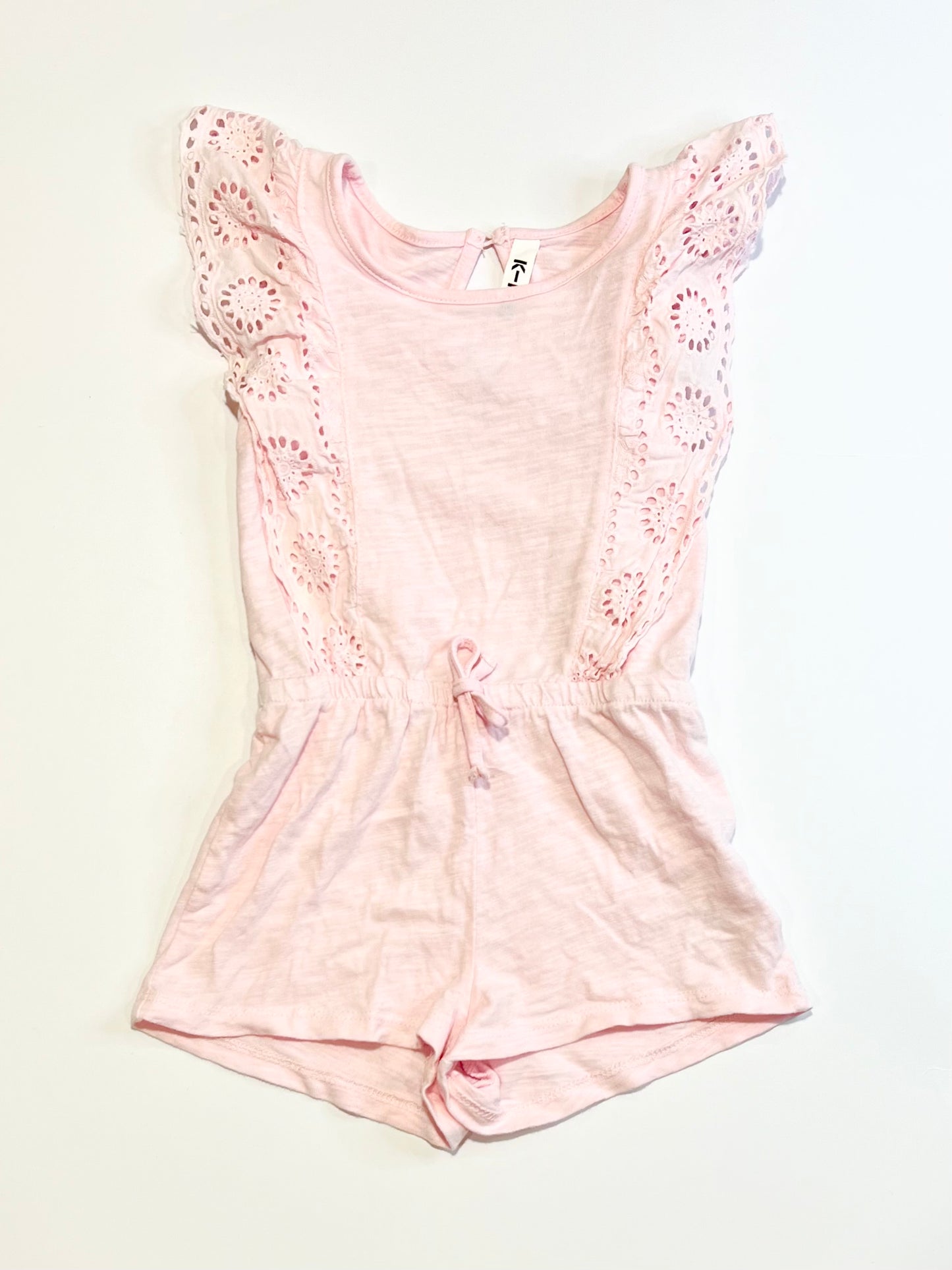 Pink jersey playsuit - Size 3