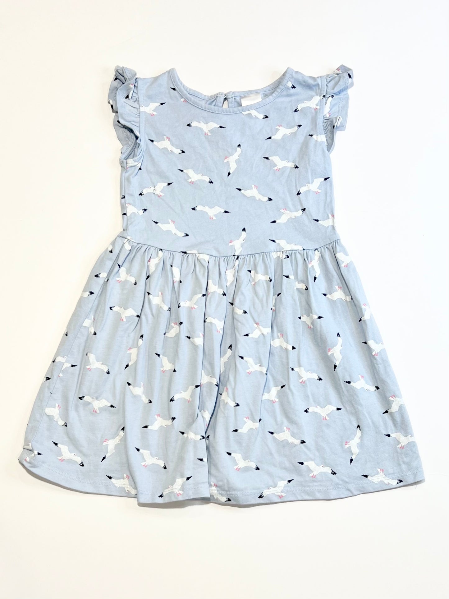 Glitter seagulls jersey dress - Size 3