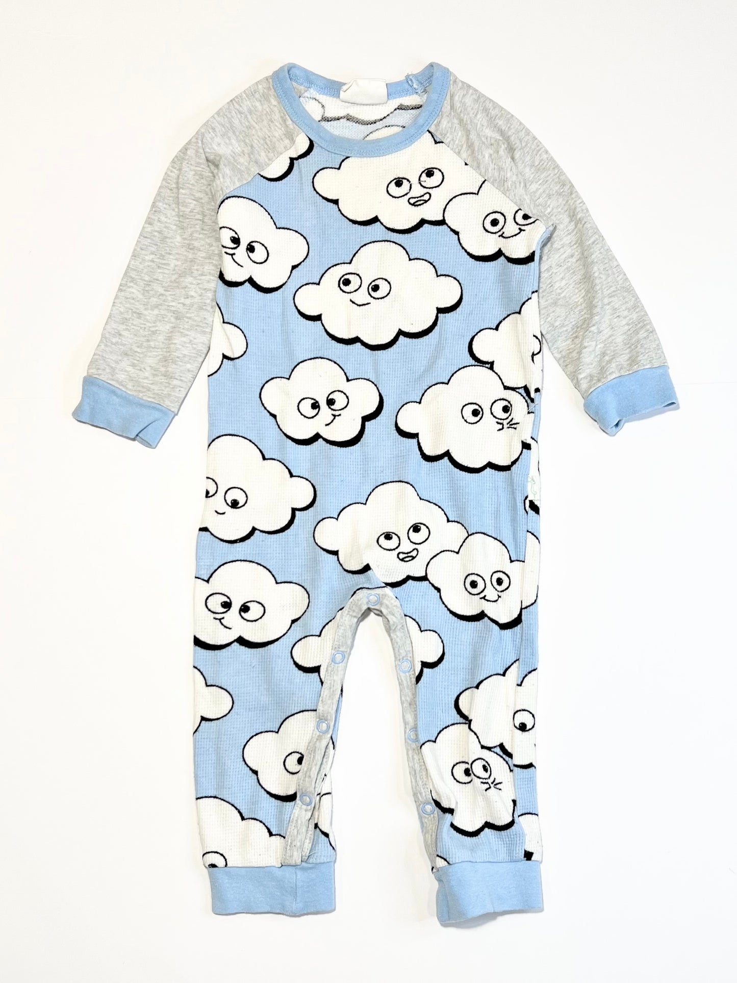 Waffle clouds onesie - Size 1