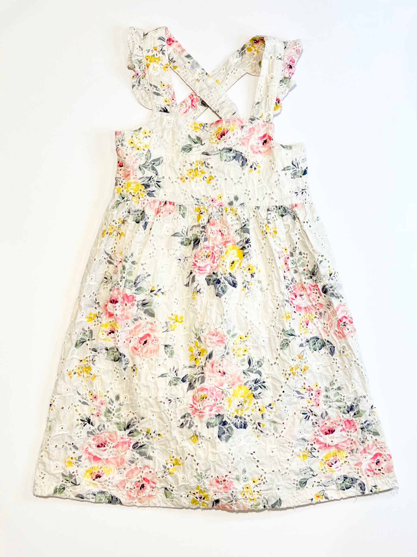 Floral cutwork dress - Size 3-4