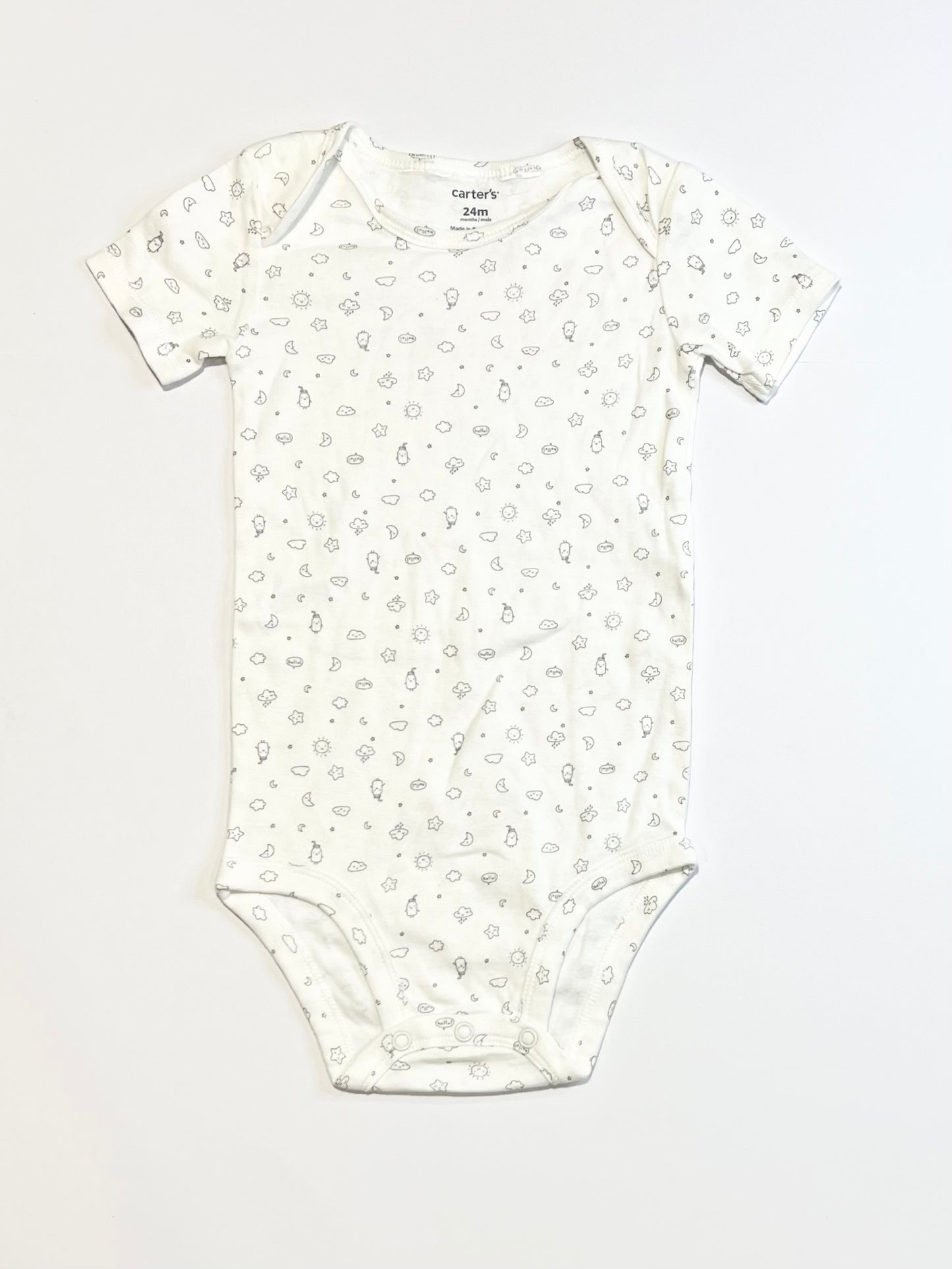 Stars and moons bodysuit - Size 2