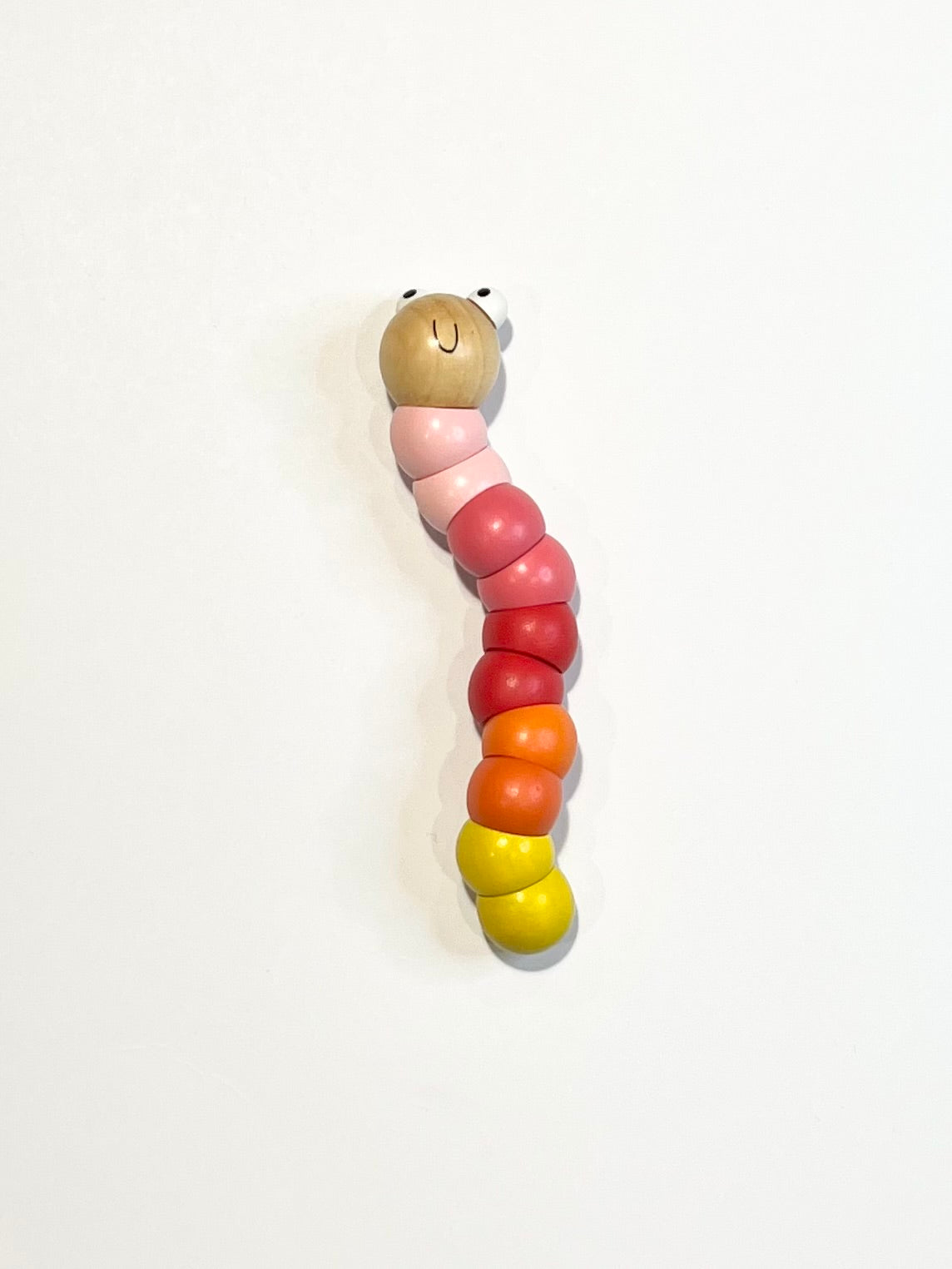 Wooden worm toy