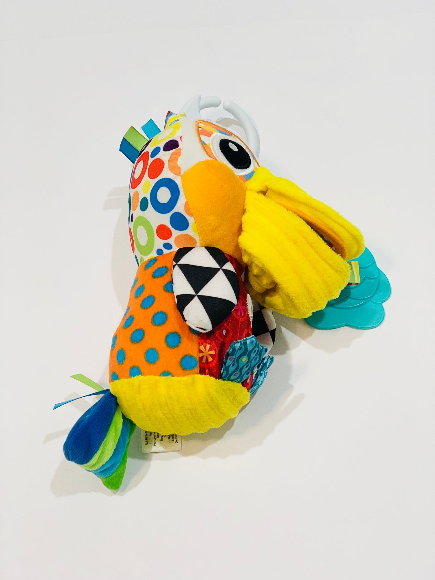 Colourful pelican pram toy