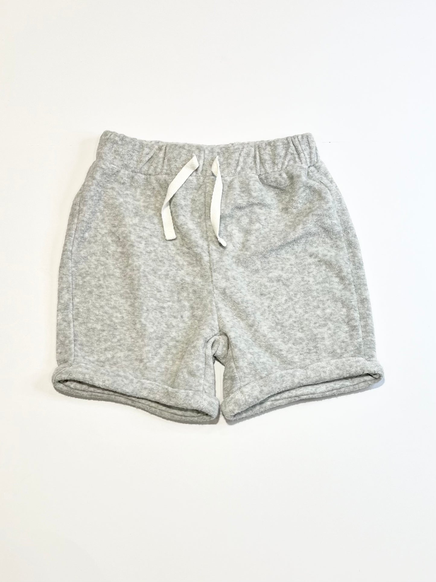 Grey terry sweat shorts - Size 2
