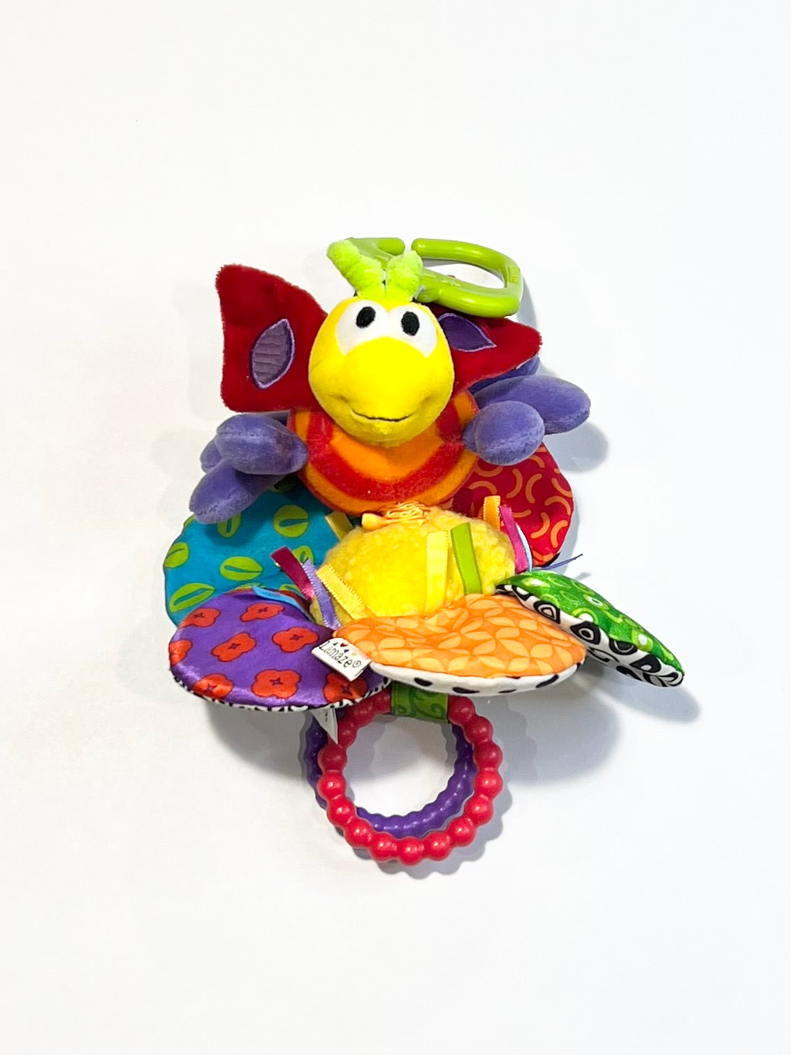 Colourful Flutterbug pram toy