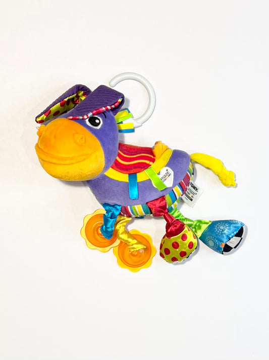 Colourful donkey pram toy