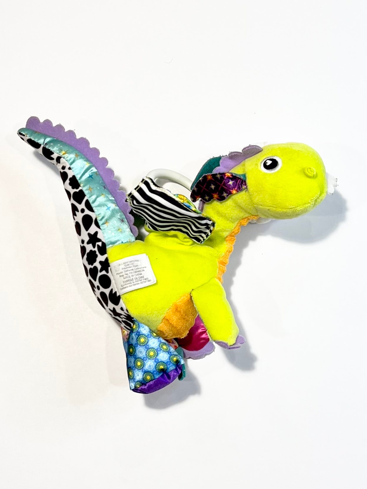Flip flap dragon pram toy