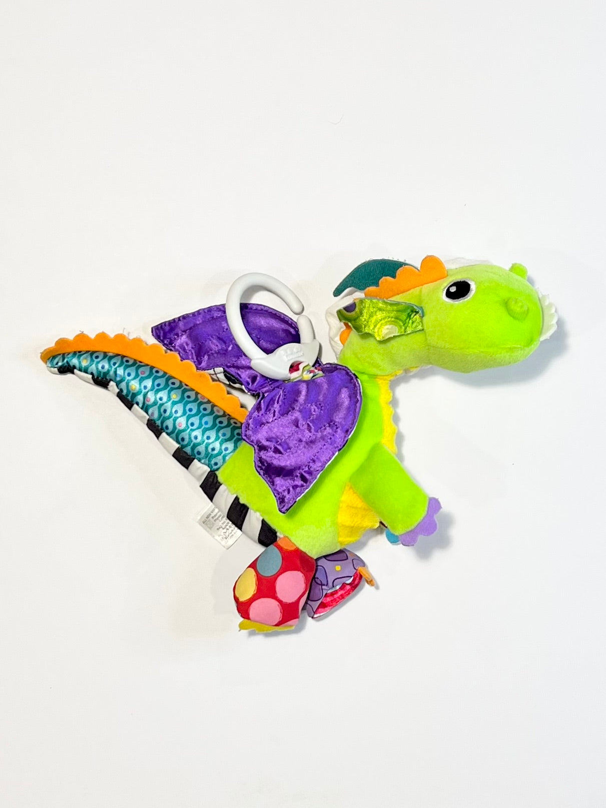 Flip flap dragon pram toy