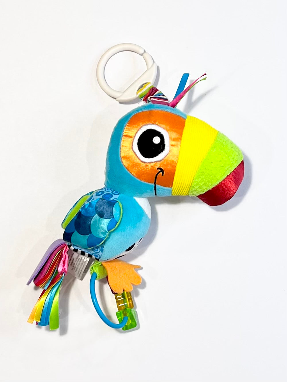 Colourful toucan pram toy