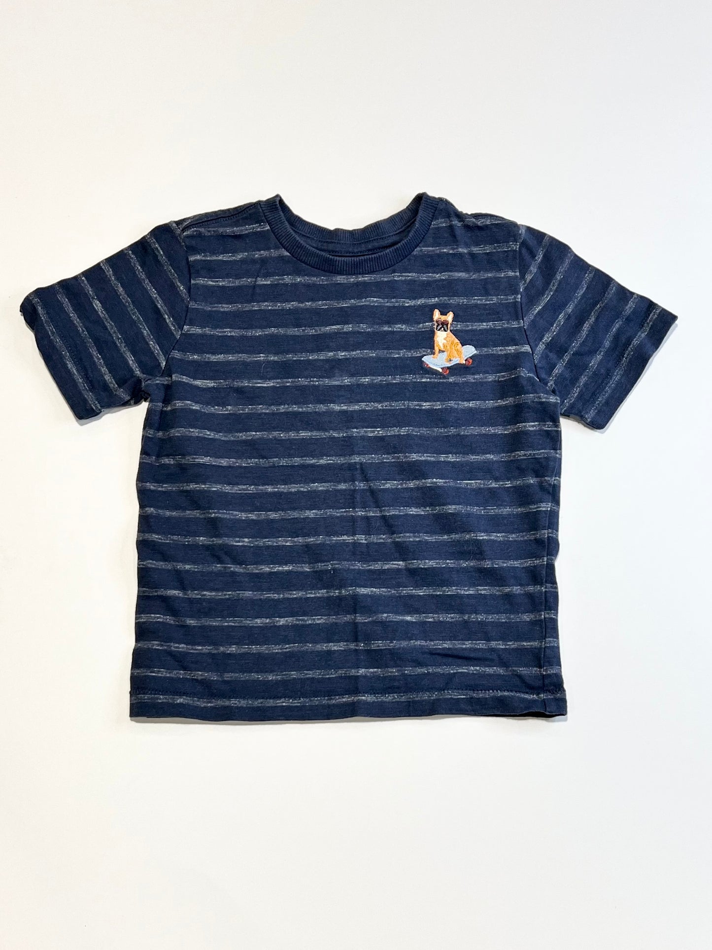 Striped navy tee - Size 2