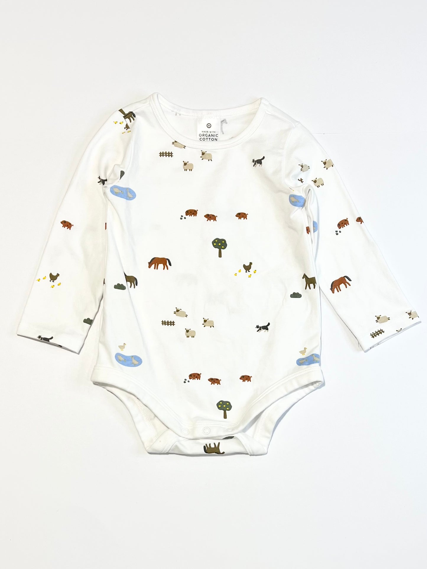 Farm animals bodysuit - Size 0