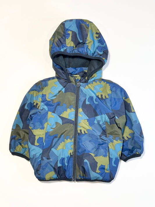 Navy dinosaurs jacket - Size 9-12 months