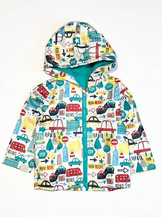 Vehicles spray jacket - Size 9-12 months