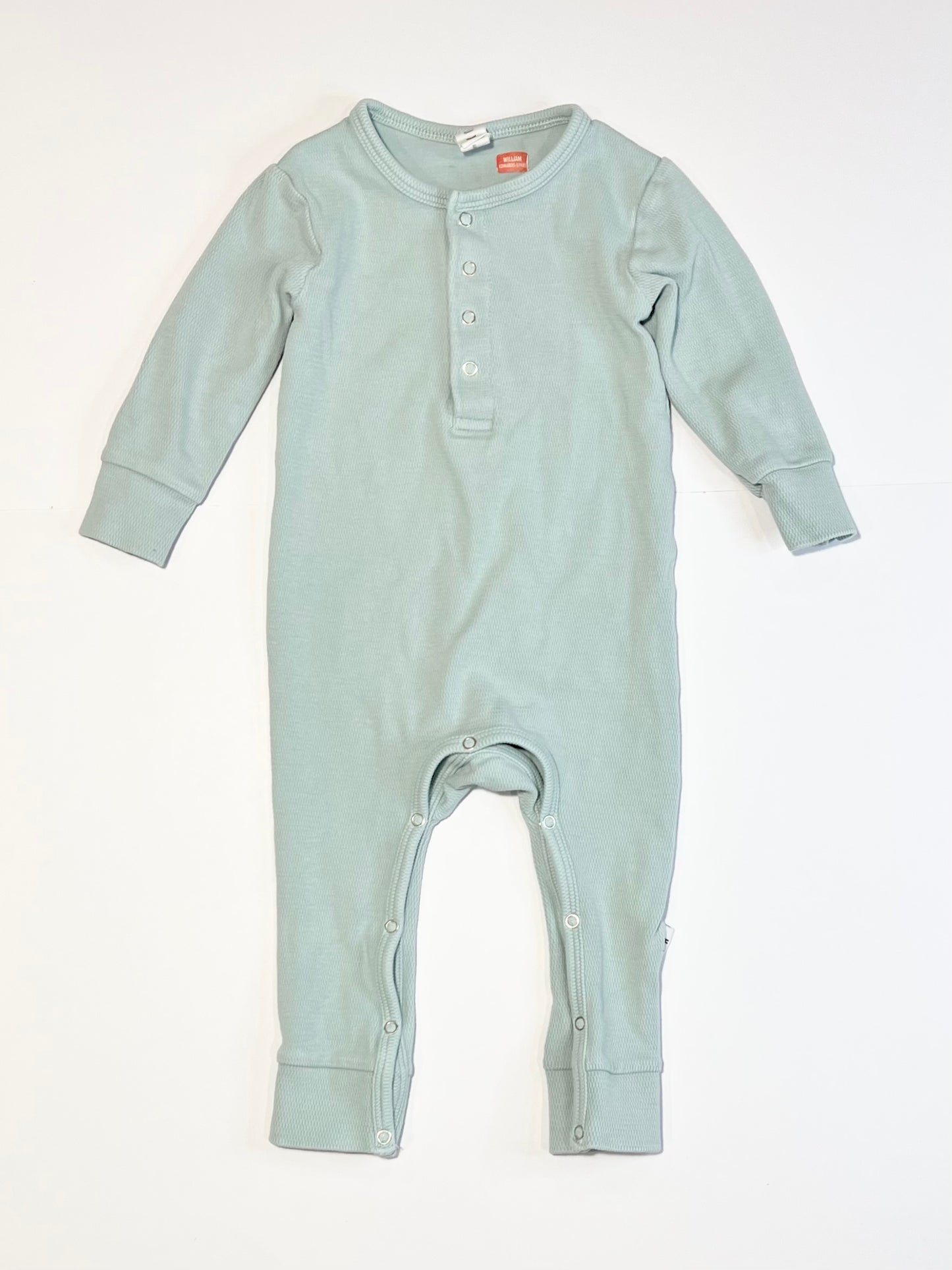 Green waffle onesie - Size 0